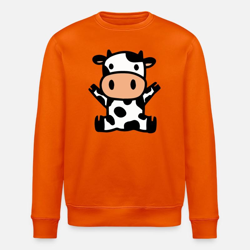 Kuh Kühe - Stanley/Stella Unisex Bio-Sweatshirt ROLLER - Tieforange