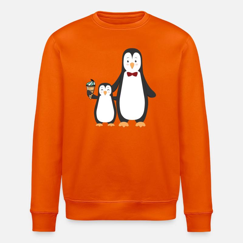 Penguins avec de la glace - Sweat bio ROLLER Stanley/Stella Unisexe - orange profond