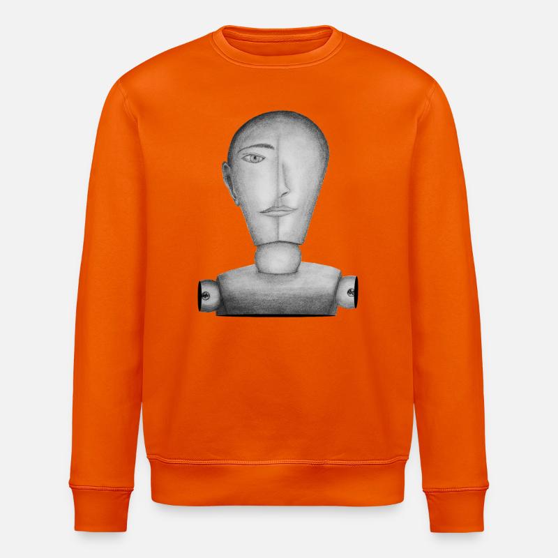 Mannequin dessiné - Sweat bio ROLLER Stanley/Stella Unisexe - orange profond