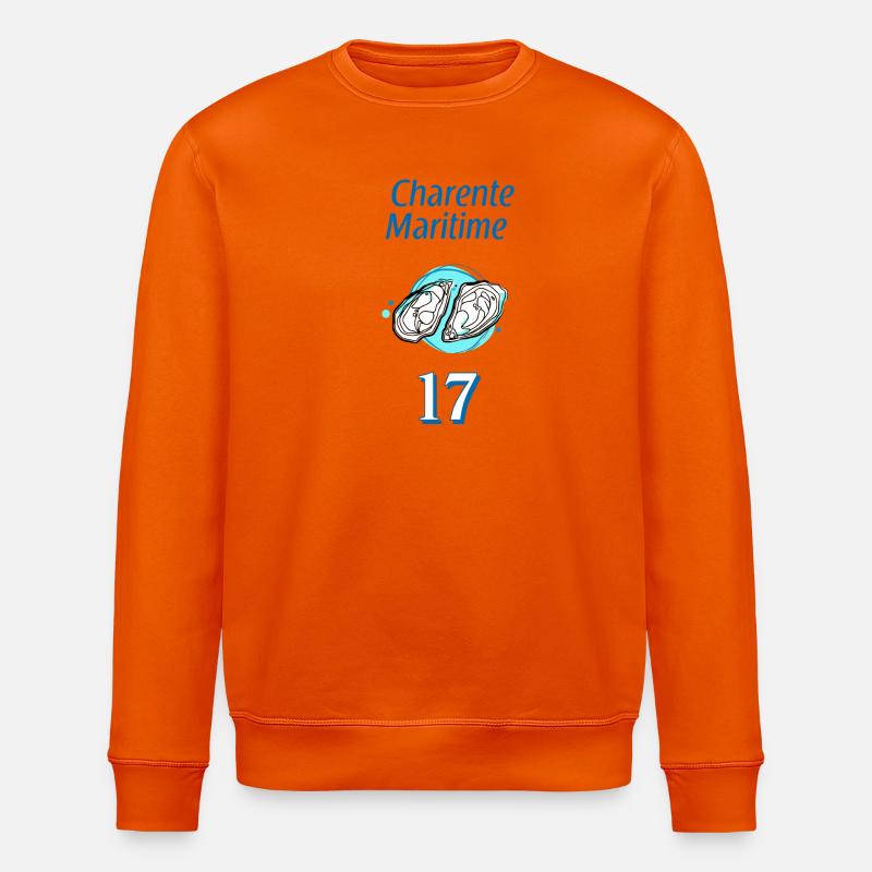 Charente-Maritime - Sweat bio ROLLER Stanley/Stella Unisexe - orange profond
