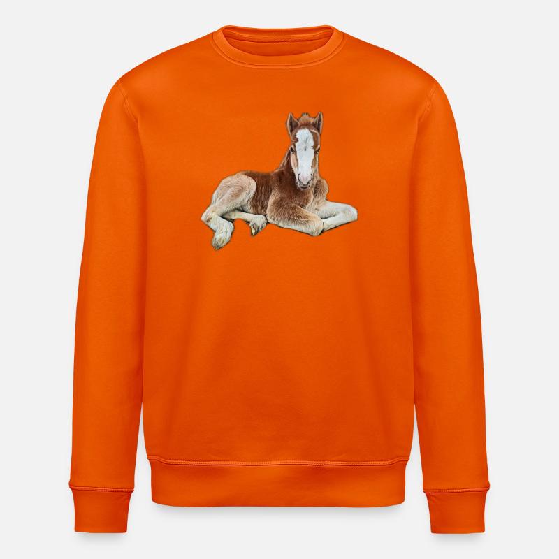 Fohlen - Stanley/Stella Unisex Bio-Sweatshirt ROLLER - Tieforange