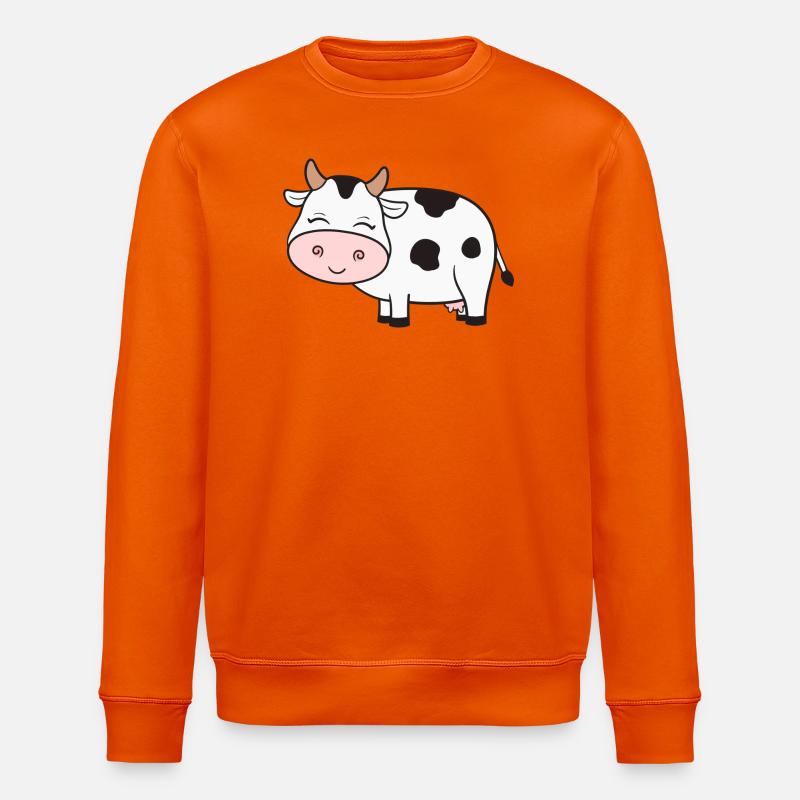 Kuh Kühe - Stanley/Stella Unisex Bio-Sweatshirt ROLLER - Tieforange