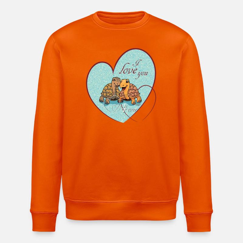 Schildkröten Love 4ever 2 - Stanley/Stella Unisex Bio-Sweatshirt ROLLER - Tieforange