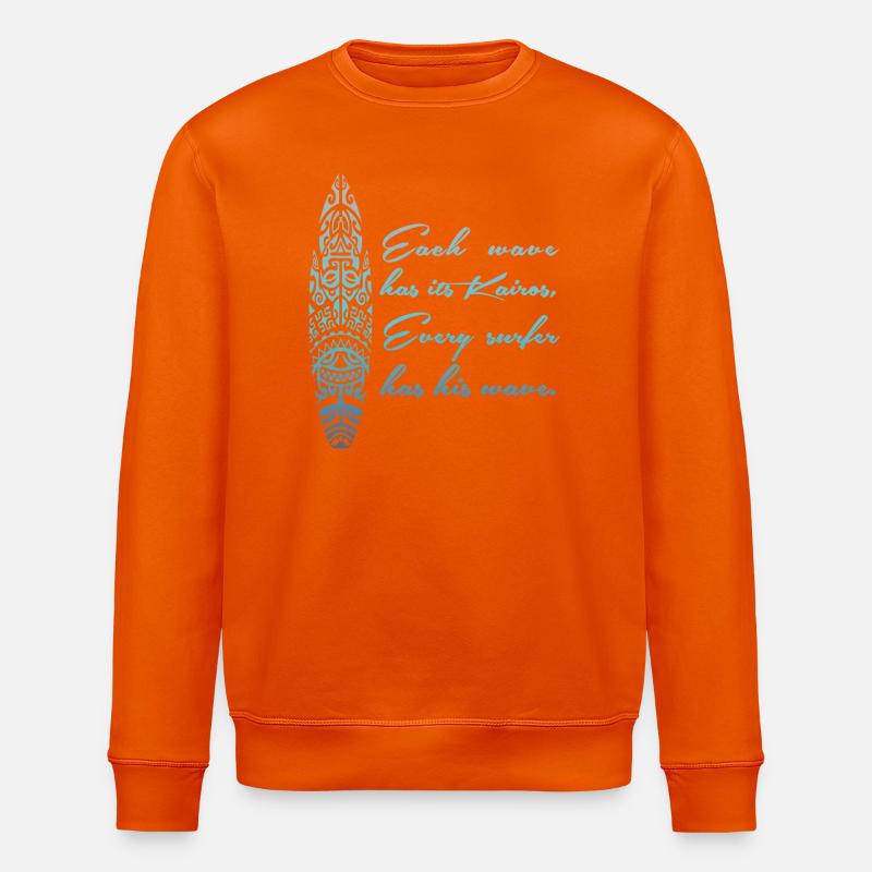 SURF, MAORI, SURF, SURFEUR - Sweat bio ROLLER Stanley/Stella Unisexe - orange profond