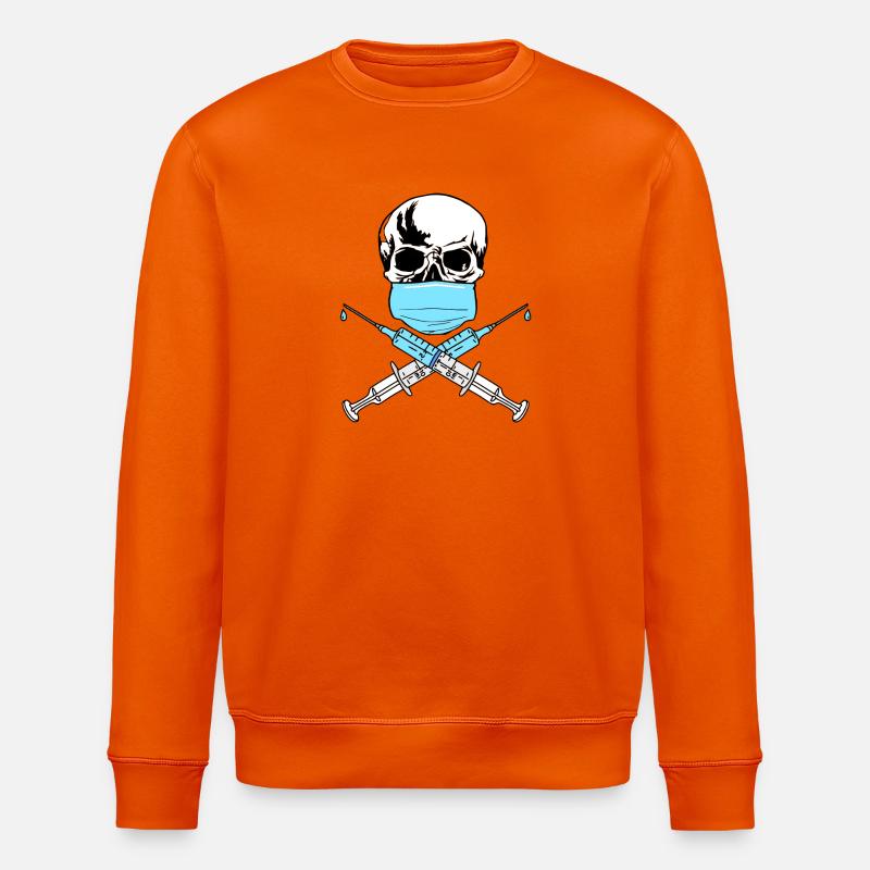 Schädelimpfstoff - Stanley/Stella Unisex Bio-Sweatshirt ROLLER - Tieforange