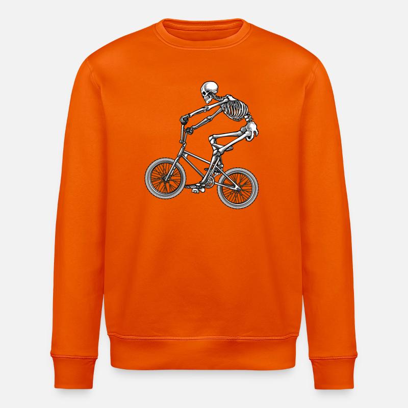 BMX Skelett - Stanley/Stella Unisex Bio-Sweatshirt ROLLER - Tieforange