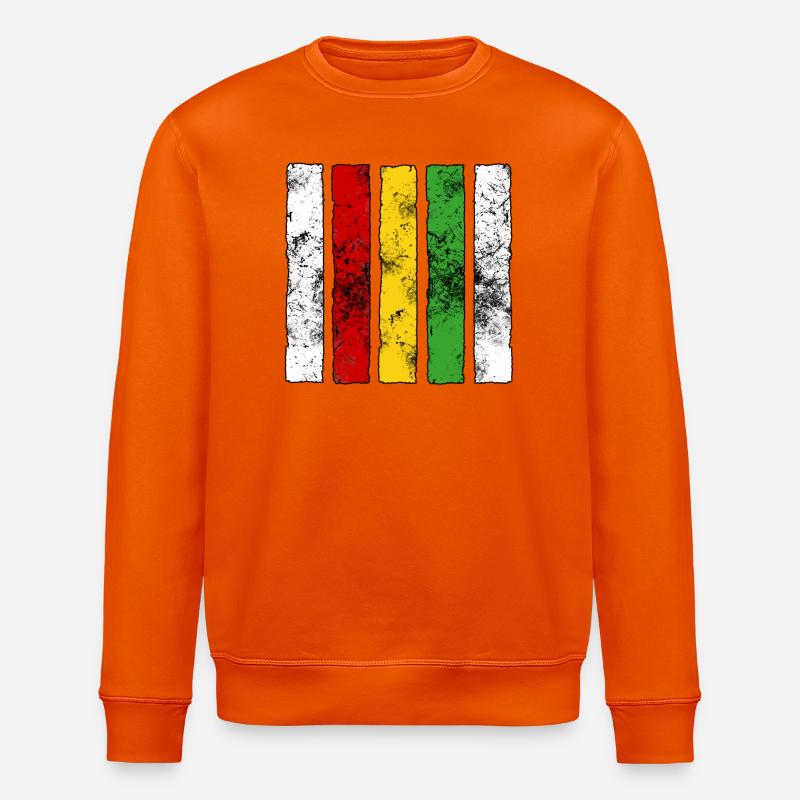 Reggae Zeichen - Stanley/Stella Unisex Bio-Sweatshirt ROLLER - Tieforange