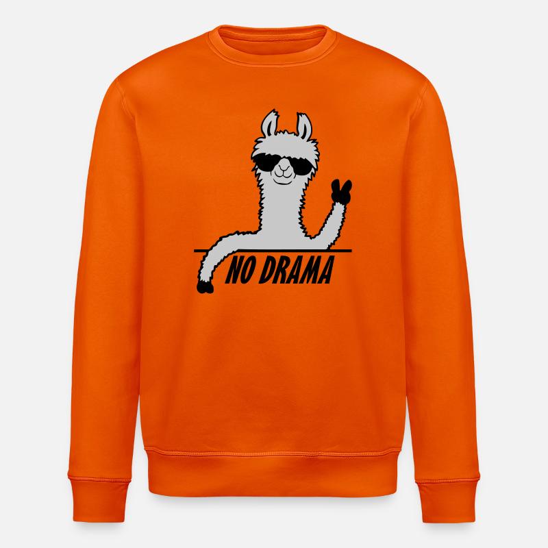 Pas de drame Lama - Sweat bio ROLLER Stanley/Stella Unisexe - orange profond
