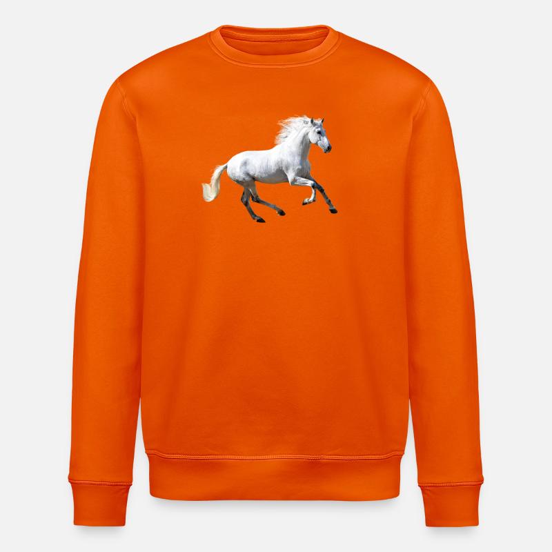 Pferd - Stanley/Stella Unisex Bio-Sweatshirt ROLLER - Tieforange