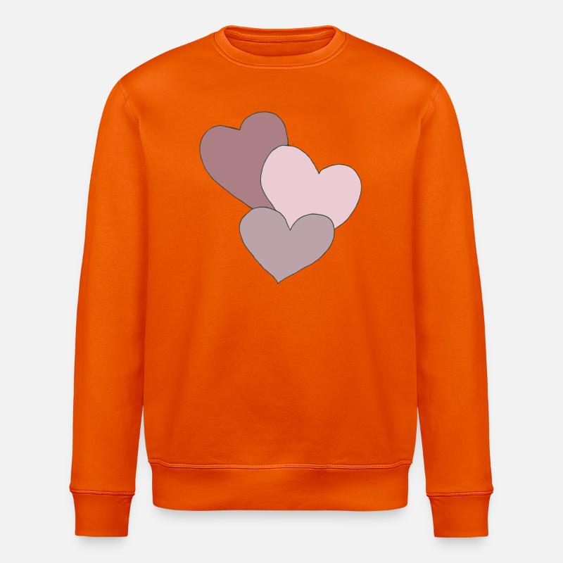 cœurs trois - Sweat bio ROLLER Stanley/Stella Unisexe - orange profond