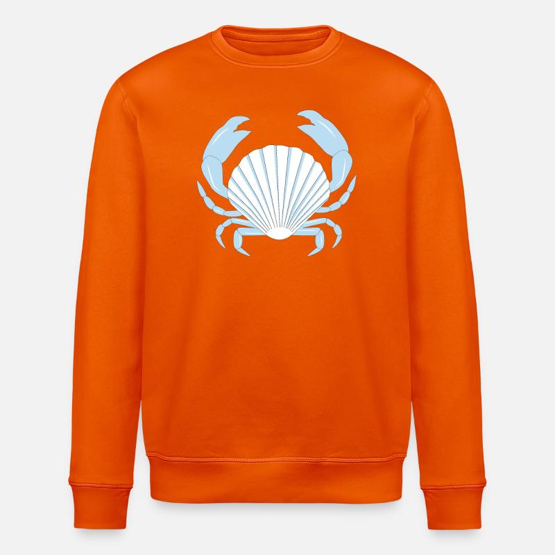 Blaue Krabbe - Stanley/Stella Unisex Bio-Sweatshirt ROLLER - Tieforange