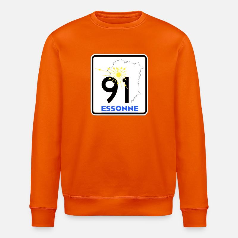 Essonne 91 - Stanley/Stella Unisex Bio-Sweatshirt ROLLER - Tieforange