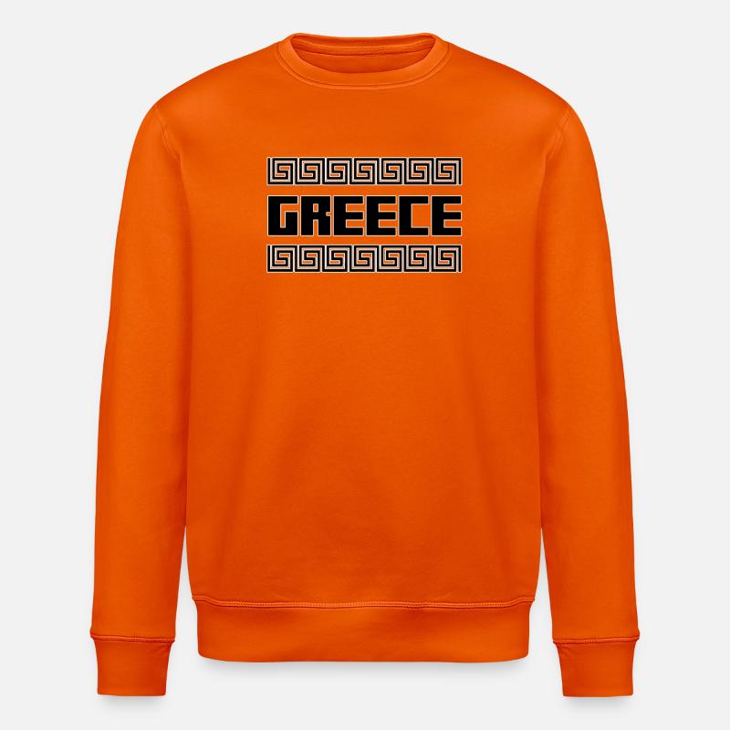 Grèce Pays Îles Hellas Symbole Cadeau - Sweat bio ROLLER Stanley/Stella Unisexe - orange profond