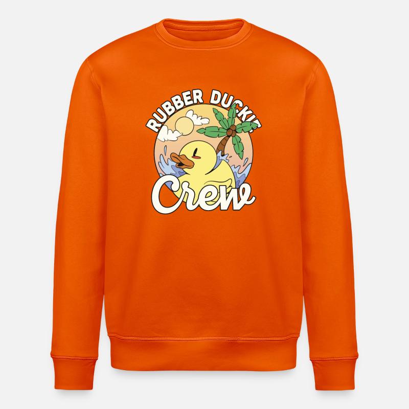 Rubber Duck Rubber Duckie Crew - Stanley/Stella Unisex Bio-Sweatshirt ROLLER - Tieforange