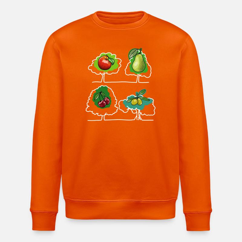 Apfel, Birne, Kirsche - Stanley/Stella Unisex Bio-Sweatshirt ROLLER - Tieforange