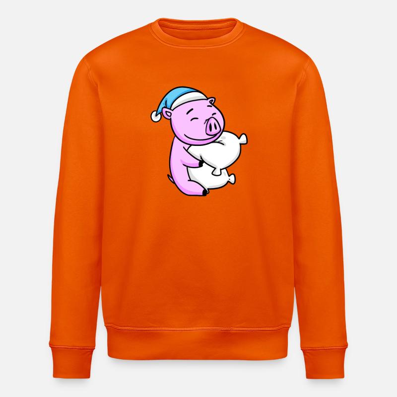 Schwein - Stanley/Stella Unisex Bio-Sweatshirt ROLLER - Tieforange