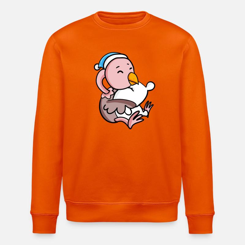 Bébé autruche - Sweat bio ROLLER Stanley/Stella Unisexe - orange profond