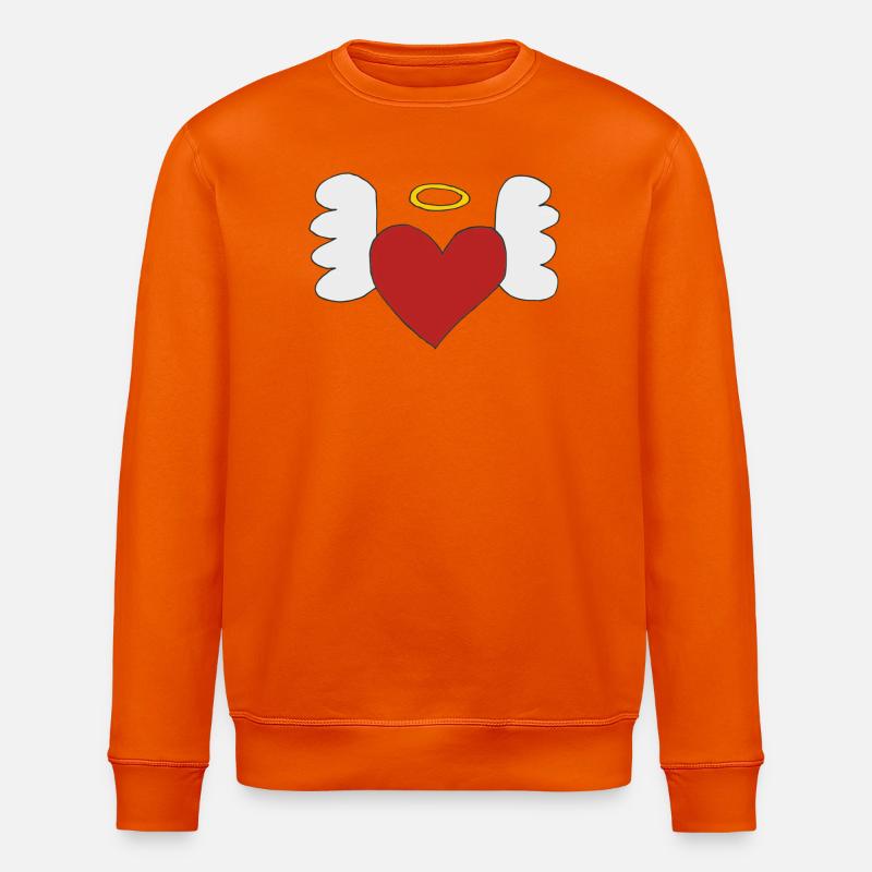 herz mit flügeln - Stanley/Stella Unisex Bio-Sweatshirt ROLLER - Tieforange
