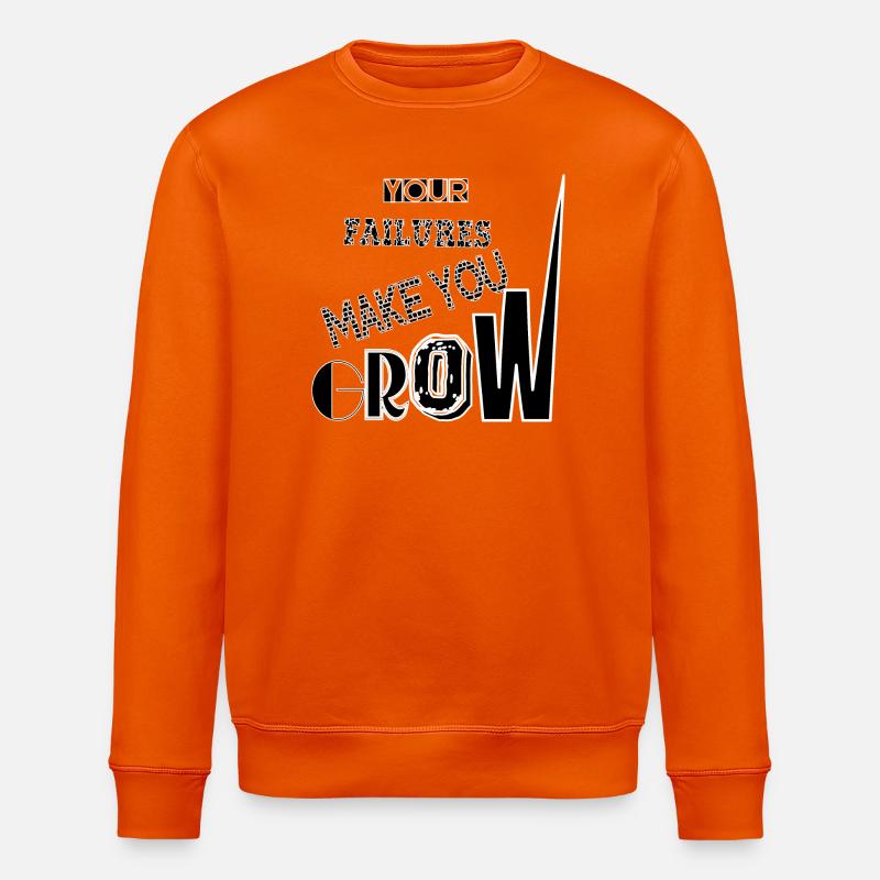 YOUR FAILURES - Stanley/Stella ROLLER Unisex Organic Sweatshirt - bright orange
