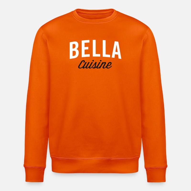 Bella Kitchen Typography - Stanley/Stella ROLLER Unisex Organic Sweatshirt - bright orange