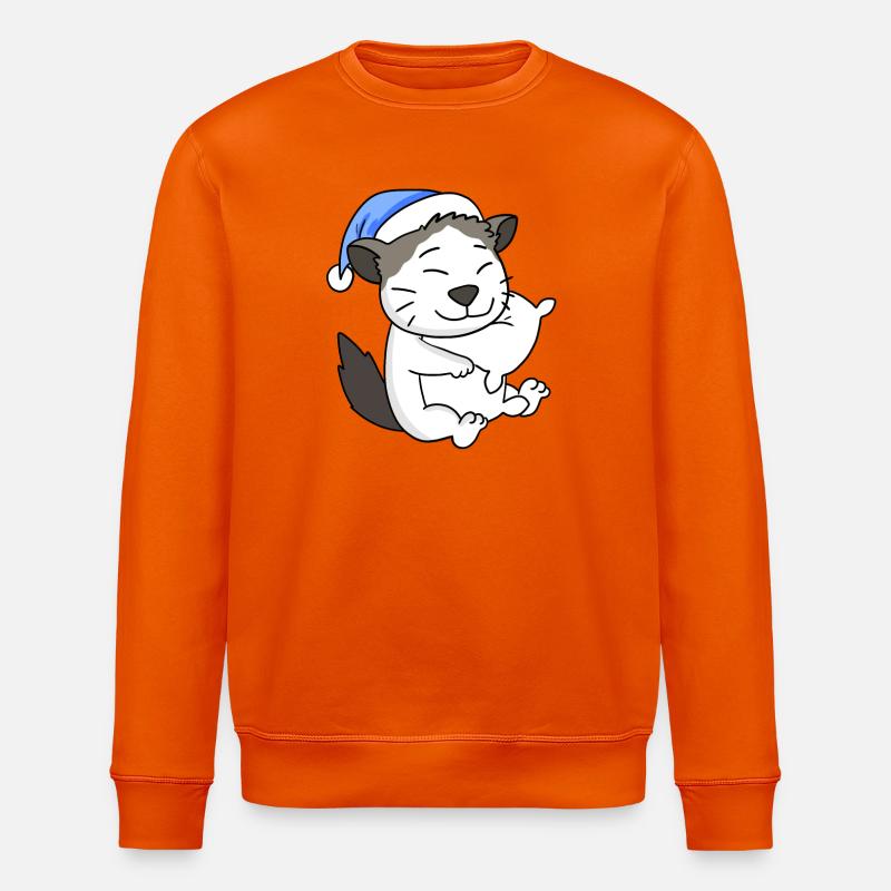 Chat race Ragdoll - Sweat bio ROLLER Stanley/Stella Unisexe - orange profond