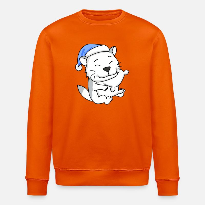 Katze Katzenrasse Burmilla - Stanley/Stella Unisex Bio-Sweatshirt ROLLER - Tieforange