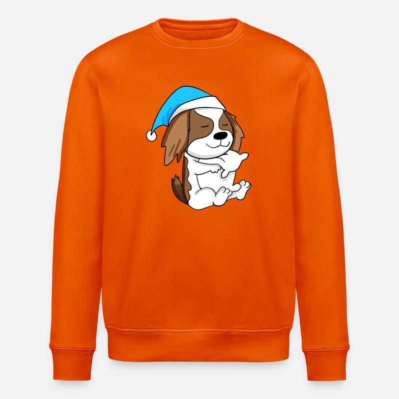 Chien de race Charles Spaniel - Sweat bio ROLLER Stanley/Stella Unisexe - orange profond