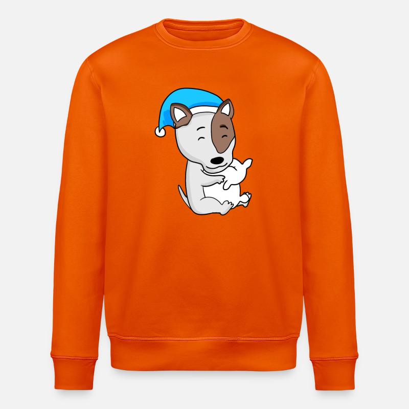 Hund Hunderasse Bullterrier - Stanley/Stella Unisex Bio-Sweatshirt ROLLER - Tieforange