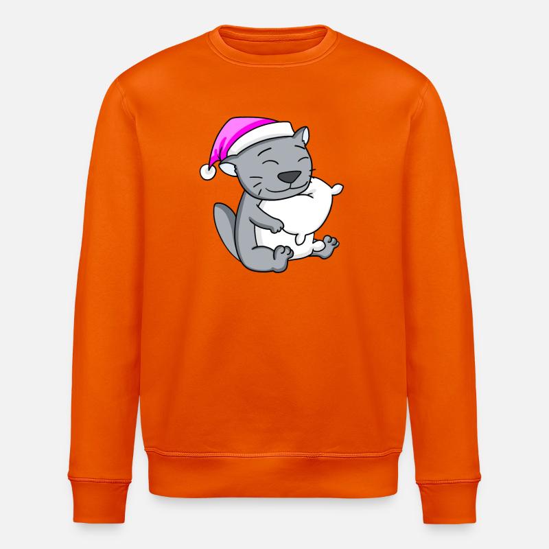 Katze Katzenrasse Britisch Kurzhaar - Stanley/Stella Unisex Bio-Sweatshirt ROLLER - Tieforange