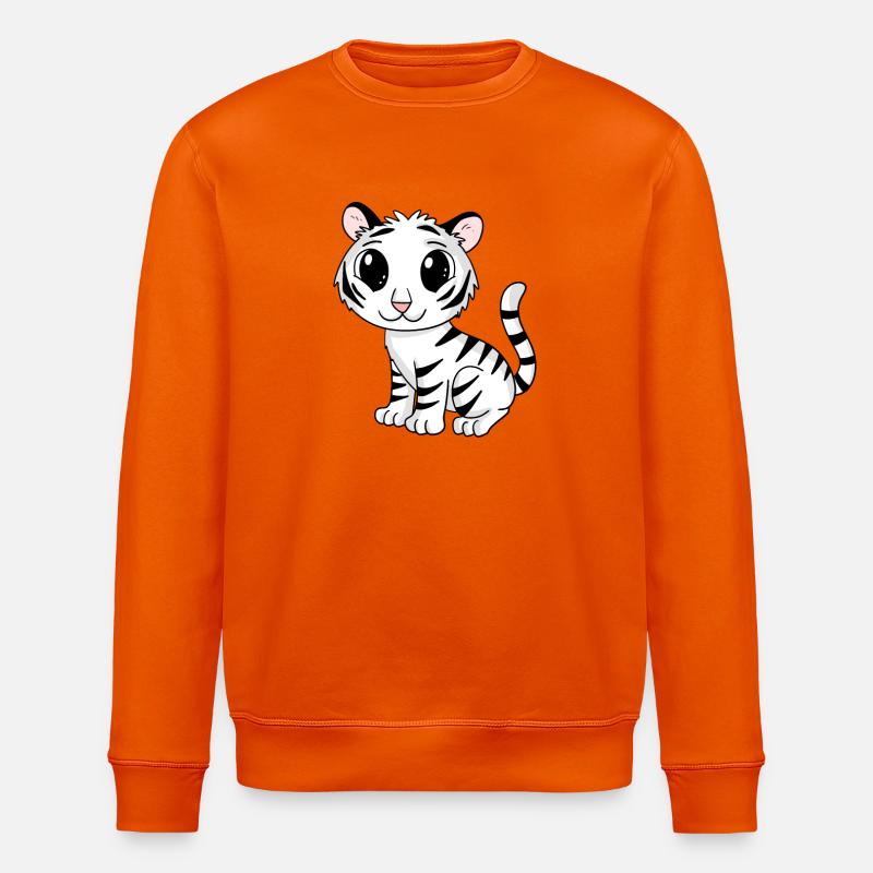 tigre blanc - Sweat bio ROLLER Stanley/Stella Unisexe - orange profond