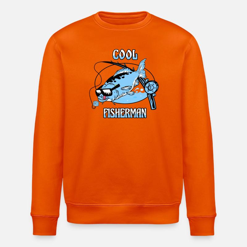 Coole Fischer Mann - Stanley/Stella Unisex Bio-Sweatshirt ROLLER - Tieforange