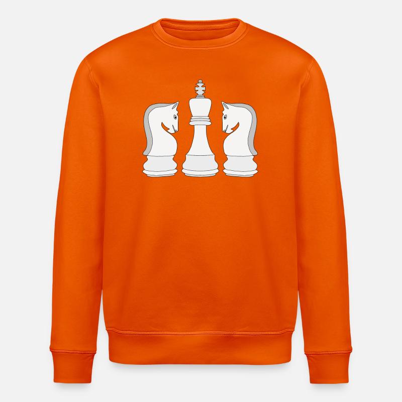 Schach - Stanley/Stella Unisex Bio-Sweatshirt ROLLER - Tieforange