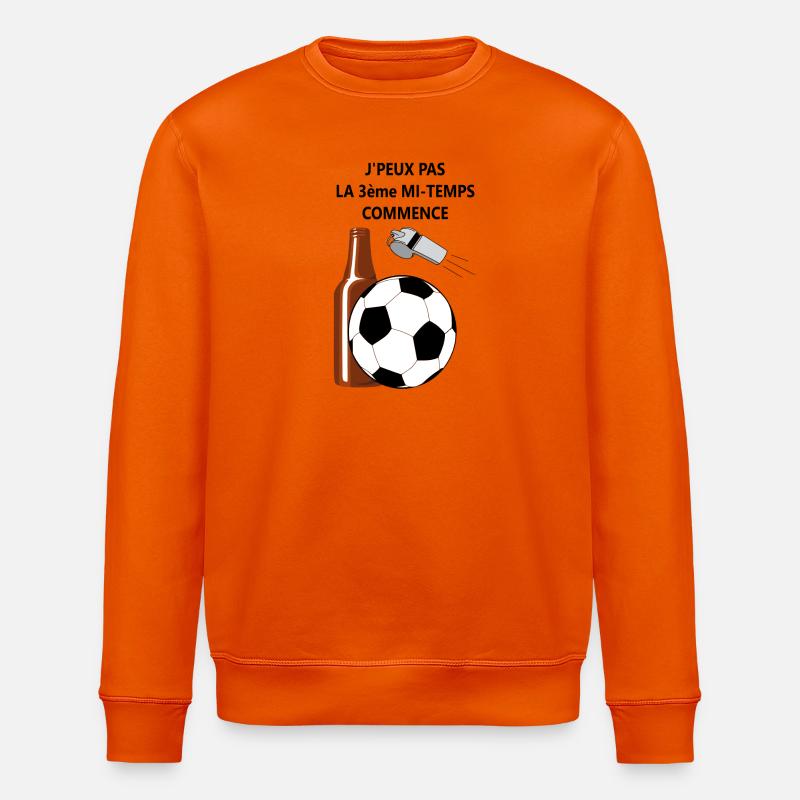 3 ème mi-temps - Sweat bio ROLLER Stanley/Stella Unisexe - orange profond