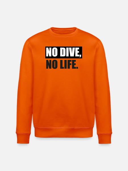 NO DIVE, NO LIFE. - Stanley/Stella Unisex Bio-Sweatshirt ROLLER - Tieforange