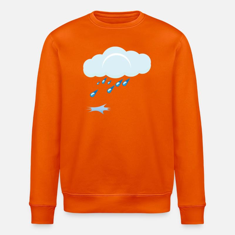 Rain - Stanley/Stella ROLLER Unisex Organic Sweatshirt - bright orange