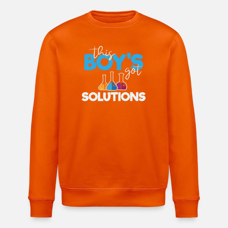 Ce garçon a des solutions - Sweat bio ROLLER Stanley/Stella Unisexe - orange profond