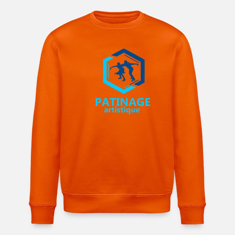 Eiskunstlauf - Stanley/Stella Unisex Bio-Sweatshirt ROLLER - Tieforange
