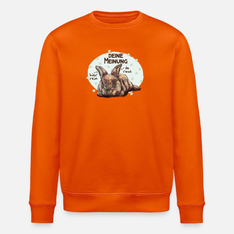 Interessiert mich nicht - Stanley/Stella Unisex Bio-Sweatshirt ROLLER - Tieforange