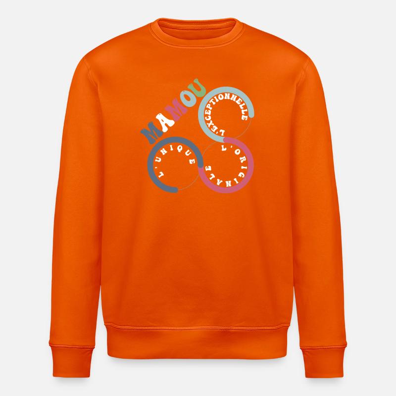 mamou l'unique l'originale l'exceptionnelle - Sweat bio ROLLER Stanley/Stella Unisexe - orange profond