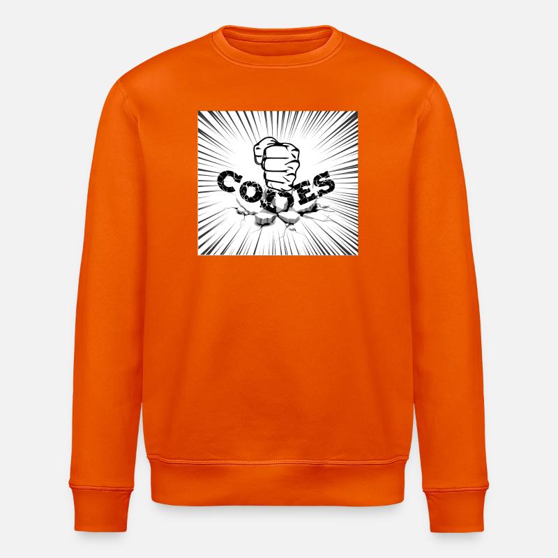 CRACK-CODES - Stanley/Stella Unisex Bio-Sweatshirt ROLLER - Tieforange