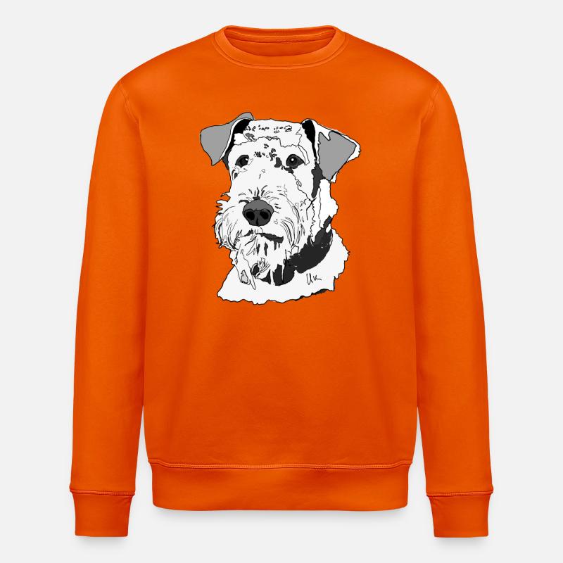 Airedale Terrier - Stanley/Stella Unisex Bio-Sweatshirt ROLLER - Tieforange