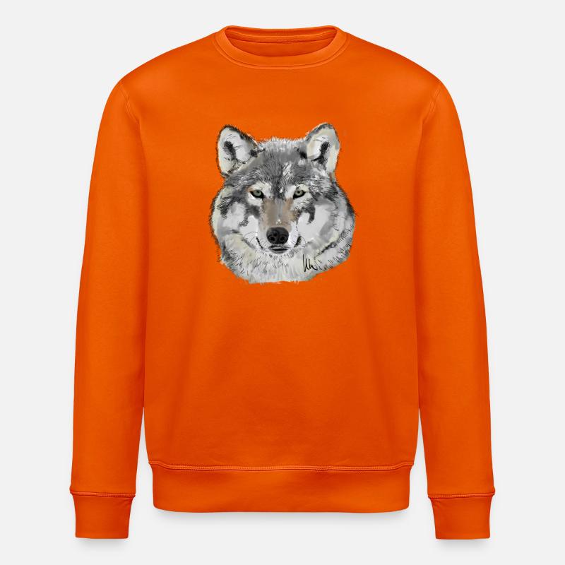 Wolf - Stanley/Stella Unisex Bio-Sweatshirt ROLLER - Tieforange
