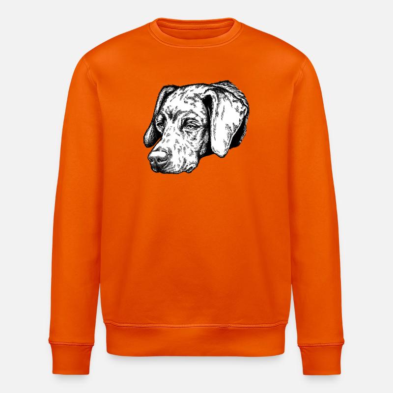 Braque du Bourbonnais Portrait - Stanley/Stella Unisex Bio-Sweatshirt ROLLER - Tieforange