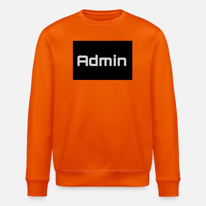 ADMIN Whitewords/Blackbackround - Stanley/Stella Unisex Bio-Sweatshirt ROLLER - Tieforange