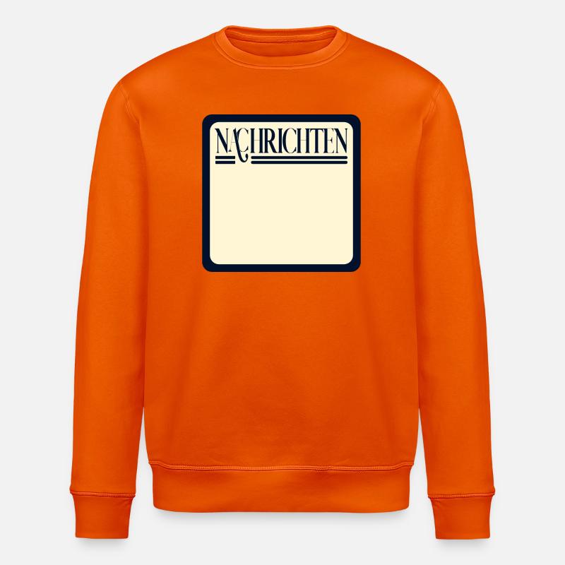 NACHRICHTEN SELBST GESTALTEN - Stanley/Stella Unisex Bio-Sweatshirt ROLLER - Tieforange