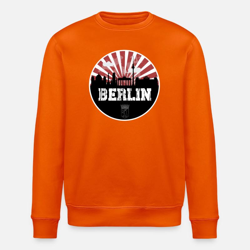 Match à domicile Berlin Skyline - Sweat bio ROLLER Stanley/Stella Unisexe - orange profond