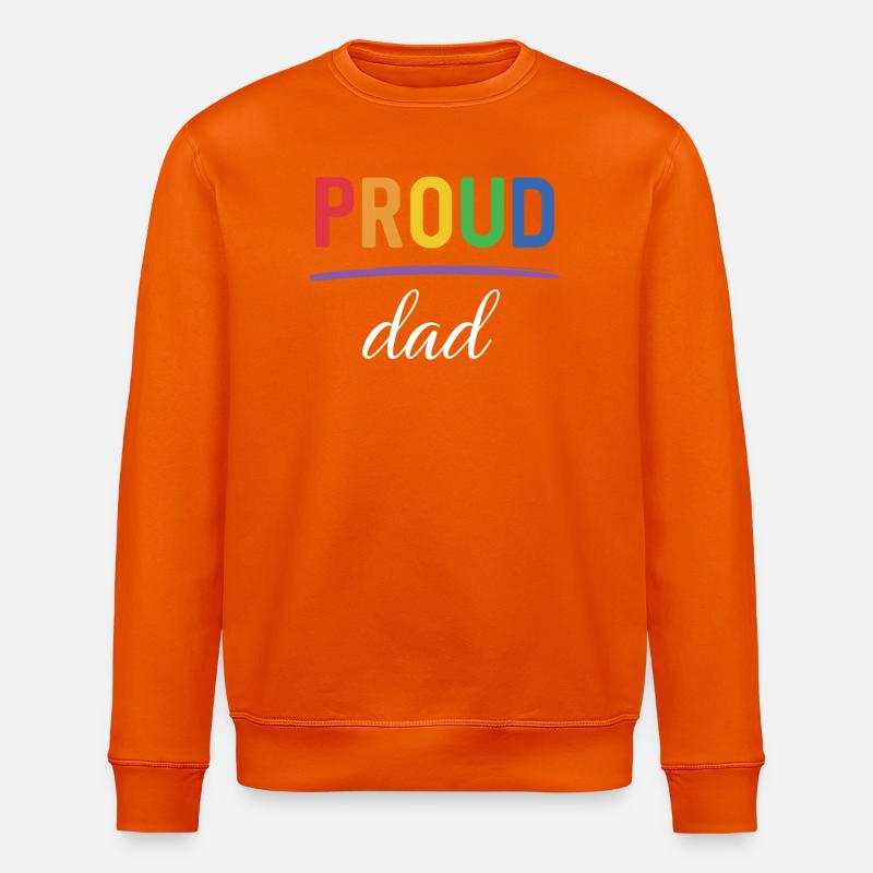 LGBT Proud Dad - Pride-Monat - Stanley/Stella Unisex Bio-Sweatshirt ROLLER - Tieforange