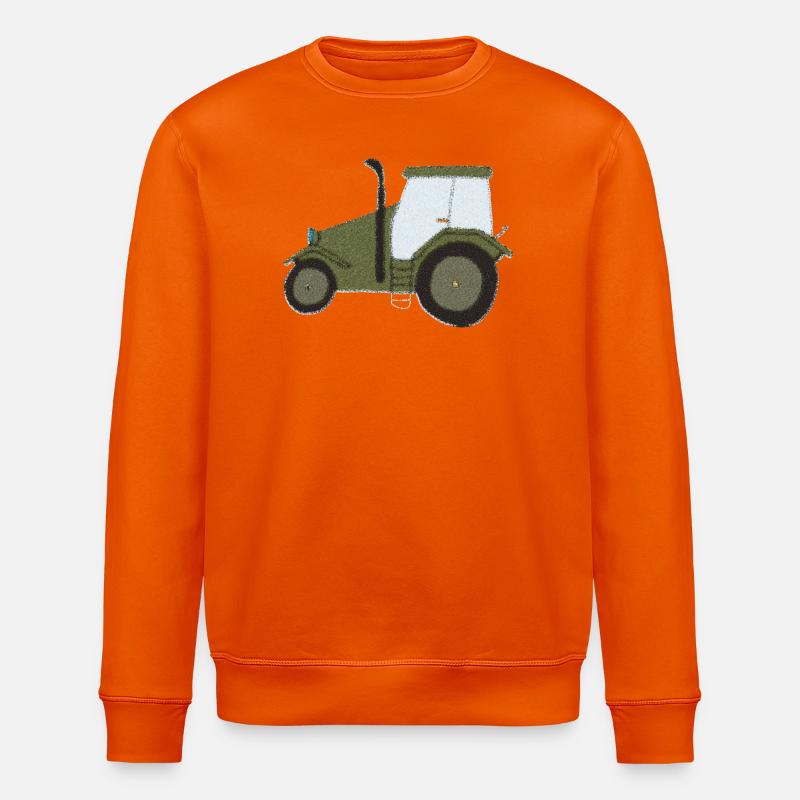 Tracteur Oldtimer Impressionnisme - Sweat bio ROLLER Stanley/Stella Unisexe - orange profond