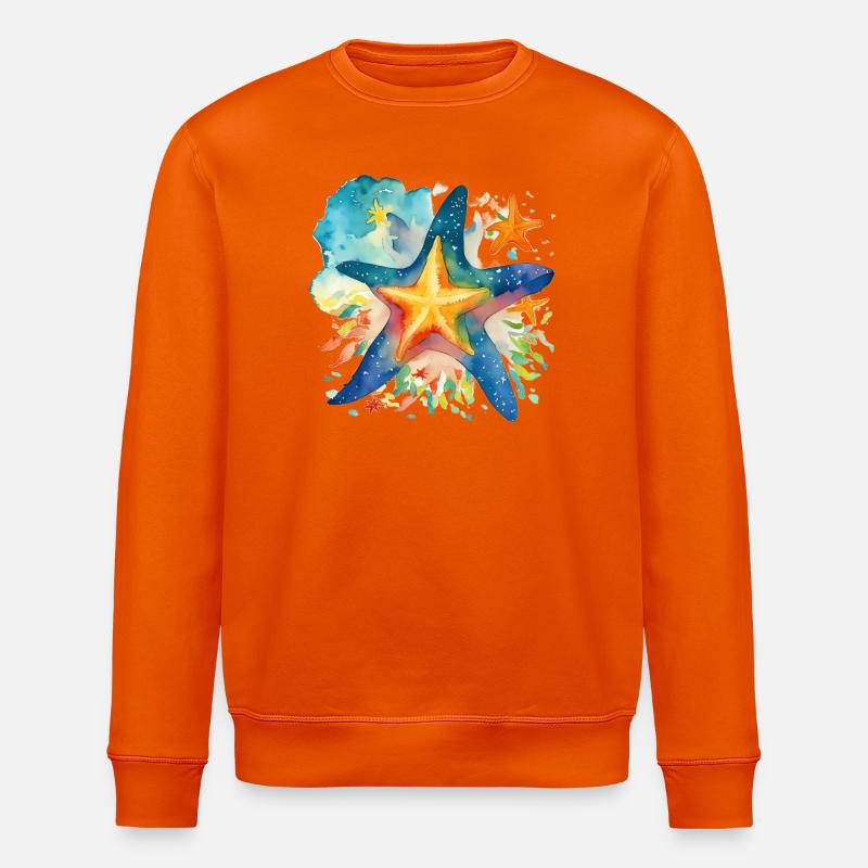 Étoile de mer - Sweat bio ROLLER Stanley/Stella Unisexe - orange profond