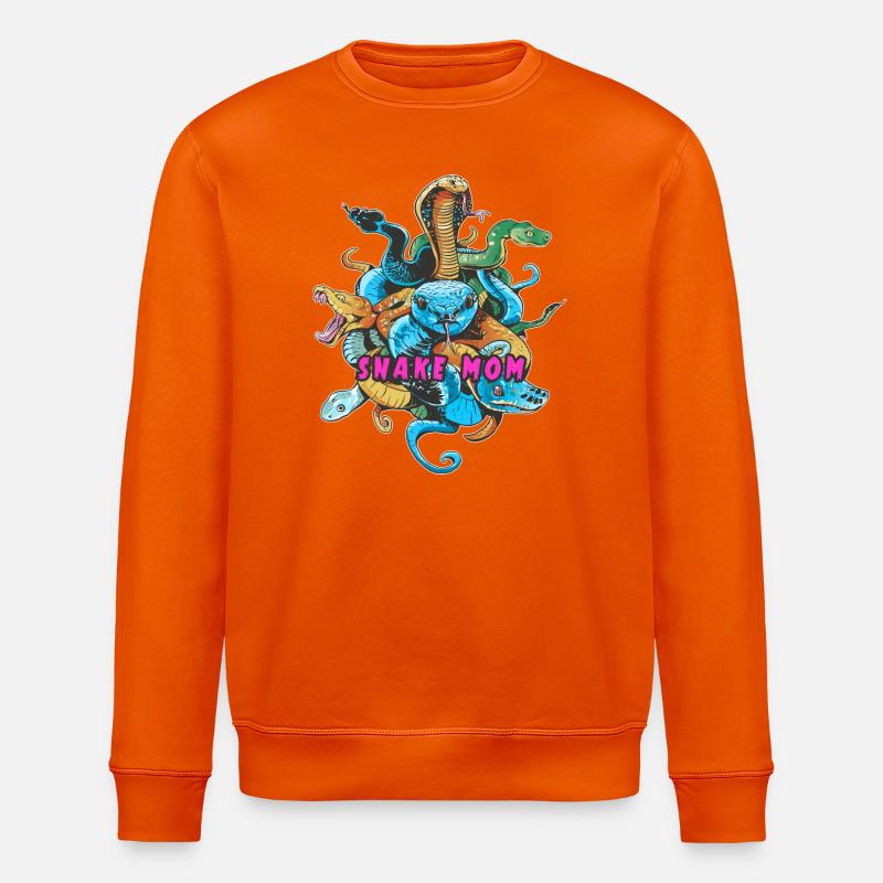 Mère serpent - Sweat bio ROLLER Stanley/Stella Unisexe - orange profond